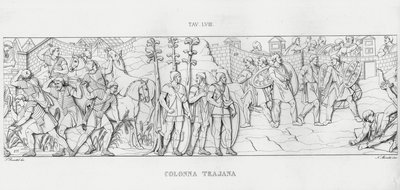トラヤヌスの列柱」（彫刻作品 作： Italian School