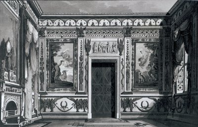1810年のガエターノランディの建築装飾による大規模なギリシャ風サロン 作： Italian School