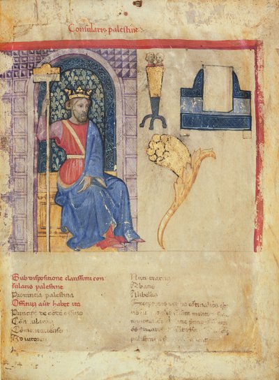 MS.86-1972。 f.2r パレスチナ領事館、Notitia Dignitatum より 作： Italian School