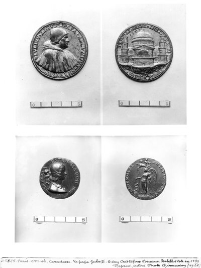 教皇ジュリアス2世（1443-1513）を描いたメダル。 作： Italian School