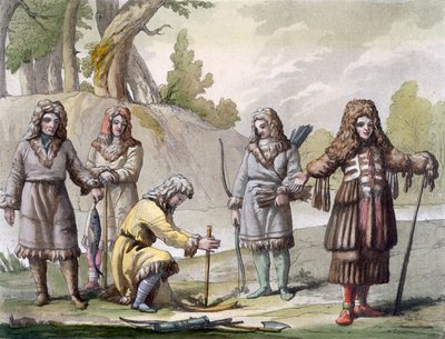 ロシア極東のカムチャッカ半島の男性、1820年代〜30年代 作： Italian School