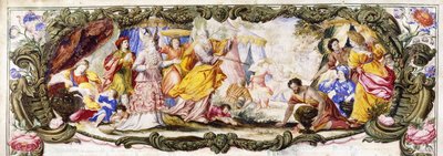 モーセ、アーロン、イスラエルの子供たち、荒野に集まるマンナ、1600〜1630年頃 作： Italian School