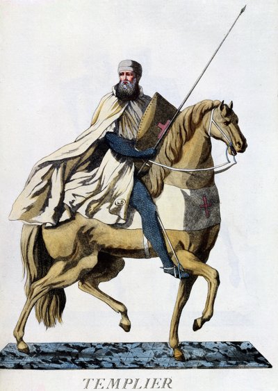 バトルドレスの騎士テンプル騎士団、1783 作： Italian School