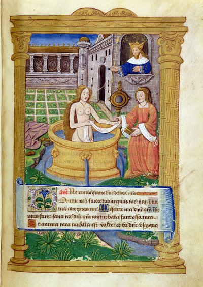 Ms Lat 623 P.6.23 f.49r David and Bathsheba, from the 