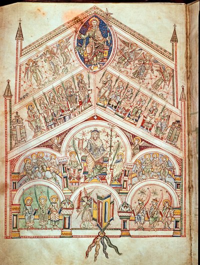 Ms. Plut.12.17 f.2v De Civitate Dei（11th-12th 作： Italian School