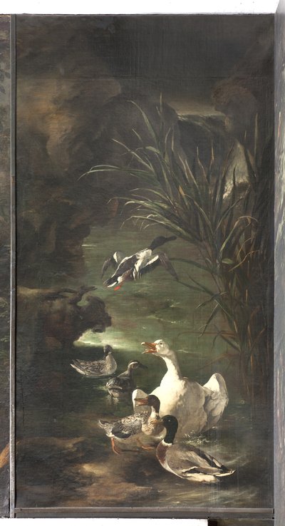 オルフェウスの神話：白鳥とアヒル、1650〜60年頃 作： Italian School