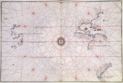 太平洋・中央アメリカ海図（印刷物） 作： Italian School