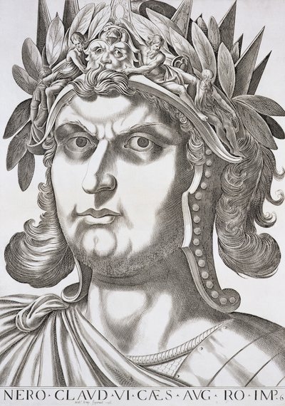 Nero（AD 37-68 AD）、1596 作： Italian School