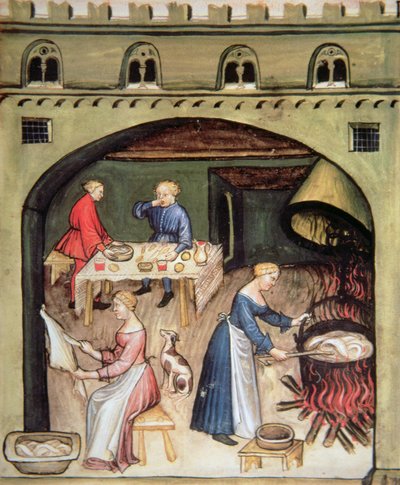 健康なTacuinumからの2644 fol.81r国産の新鮮な準備 作： Italian School