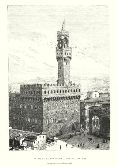 ヴェッキオ宮殿の王宮、アルノルフォ・ディ・ラポ（建築家 作： Italian School