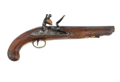 重いドラグーン用のパターン1796火縄銃、ラムロッド・パイプとオードナンス・パターン・ロックのバリエーション、1800年頃（pistol, flintlock, pattern 1796 heavy dragoon 作： Italian School