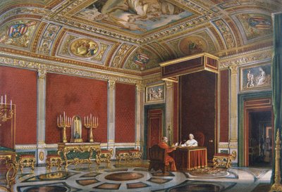 クイリナーレの教皇聴衆ホールのピウス9世 作： Italian School