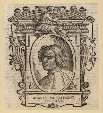 アンドレア・ダル・カスターニョの肖像（フィレンツェ出身のイタリア人画家、1419～1457年頃 作： Italian School