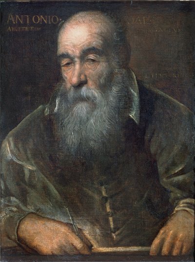 アントニオダポンテの肖像（1512-97）（リアルト橋を建設） 作： Italian School
