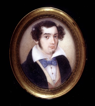 チロ・メノッティ（1798～1831）の肖像。リソルジメントの博物館。ミラノ 作： Italian School