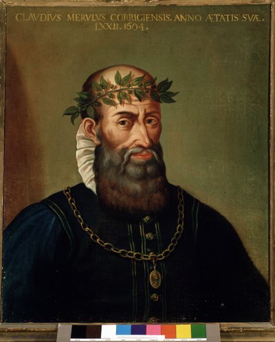 クラウディオメルロ（メルロッティ、メルルス）（1533-1604）イタリアの作曲家17世紀の肖像画。 作： Italian School