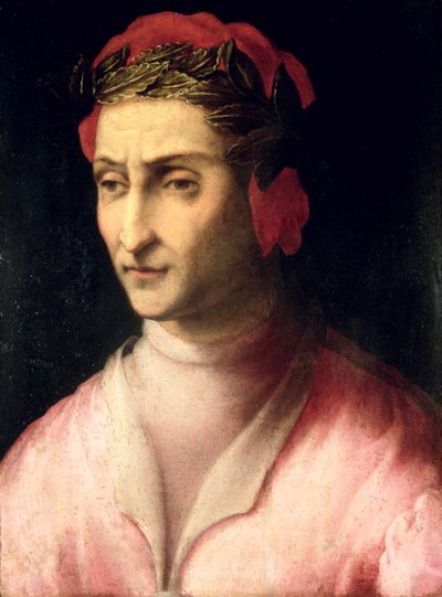 ダンテ・アリギエーリの肖像（1265-1321） 作： Italian School