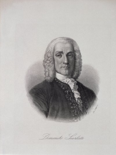 ドメニコスカルラッティ（1686〜1757年）の肖像 作： Italian School