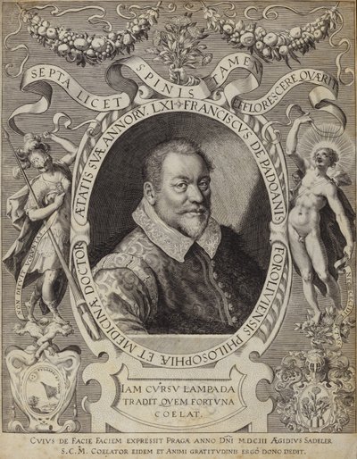 Franciscus de Padoanis Foroliviensisの肖像 作： Italian School
