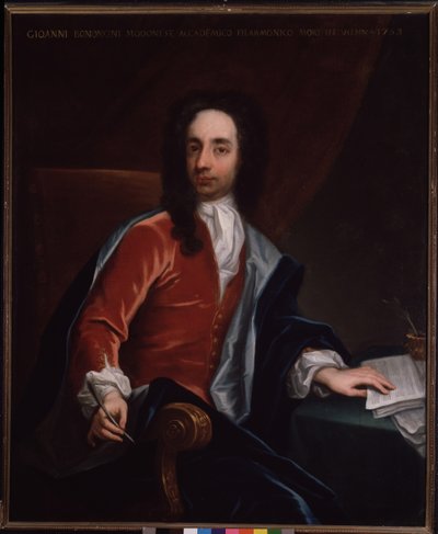 ジョバンニバティスタボノンチーニ（1670〜1747年）の肖像イタリアのバロック作曲家、チェリスト 作： Italian School