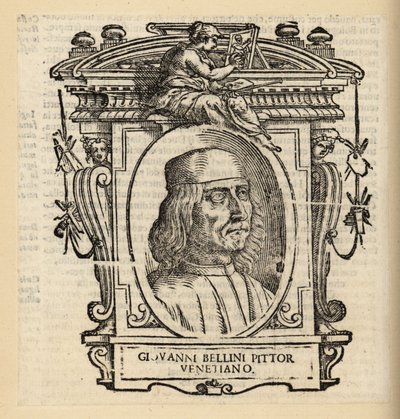 イタリア・ルネサンス期の画家ジョヴァンニ・ベリーニの肖像（ヴェネツィア出身、1430年頃～1516年頃 作： Italian School
