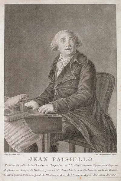 ヴィンセント・アロハが彫刻したジョヴァンニ・パイジエッロ（1782-1840）の肖像 作： Italian School