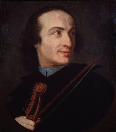 ジュゼッペ・タルティーニ（1692-1770）の肖像イタリアのバイオリニスト、作曲家。 作： Italian School