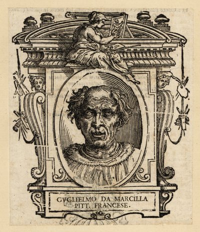 ギヨーム・ド・マルシヤの肖像（フランスの画家・ステンドグラス作家、1470-1529年頃 作： Italian School
