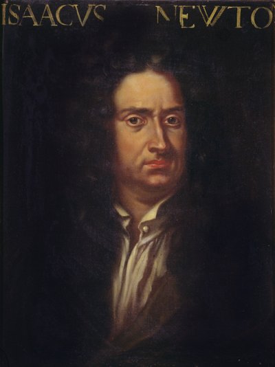 アイザック・ニュートンの肖像（1642-1727）c.1680 作： Italian School
