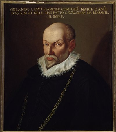 Roland de Lassus（1532-1594）フランドル作曲家の肖像 作： Italian School