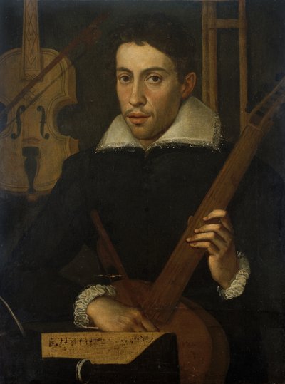 ミュージシャンの肖像、c。 1570-1590 作： Italian School