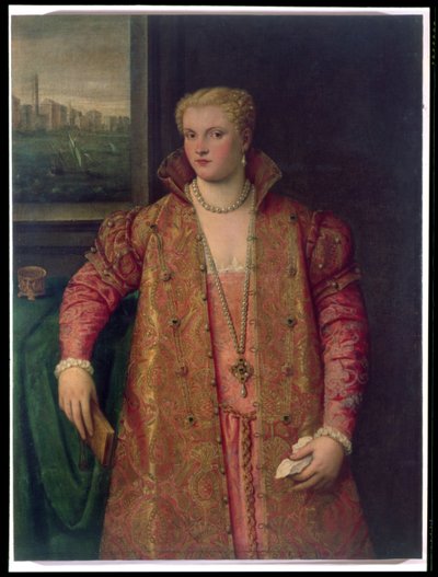 ベネチアンスクールの女性の肖像 作： Italian School