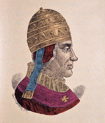 教皇ボニファティウス9世（ボニファシウスまたはボニファシオ）の肖像（1389年～1404年 作： Italian School
