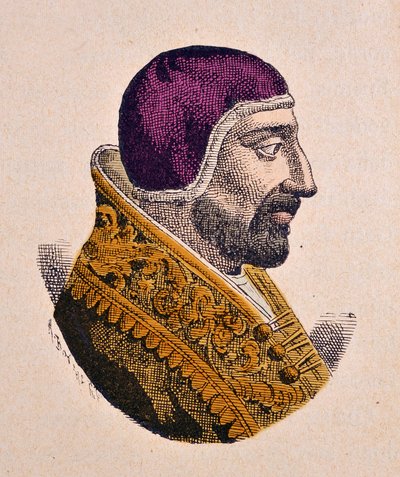 教皇インノセント6世（インノチェンツォ、インノケンティウス）の肖像（1352年～1362年 作： Italian School