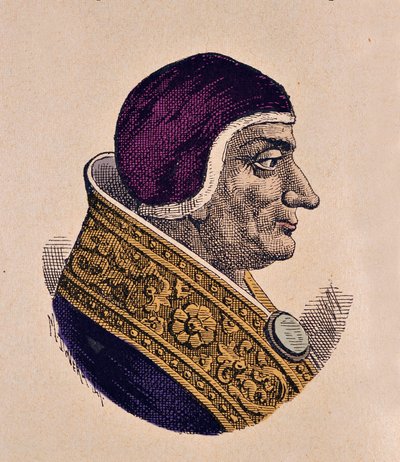 教皇ルシウス2世（ルシオ2世）の肖像（1144年～1145年 作： Italian School