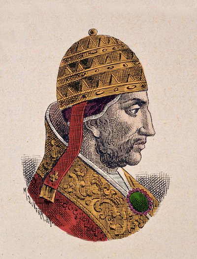 教皇ニコラ3世（ニコラ、ニコラス、ニコロ、ニコラウス）の肖像（1277年～1280年 作： Italian School