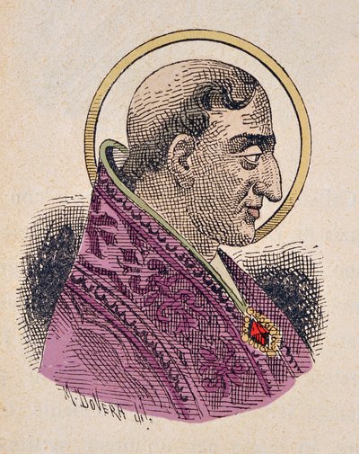 教皇ウルバン（Urban or Urbanus or Urbano I）Ier（222-230）の肖像 作： Italian School