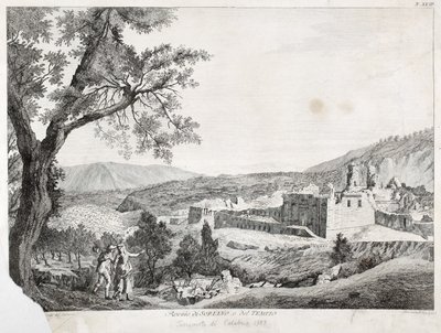 ソリアーノカラブロとカラブリアの神殿の遺跡、1783年 作： Italian School