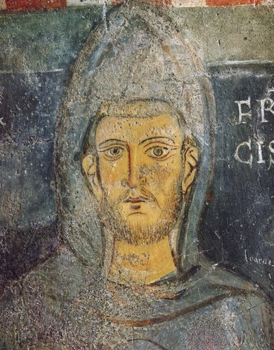 アッシジの聖フランシス、聖グレゴリー礼拝堂、c.1224 作： Italian School
