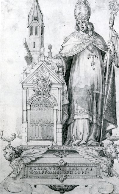 レーゲンスブルクの聖ヴォルフガング（934年頃～994年頃）（彫刻作品 作： Italian School