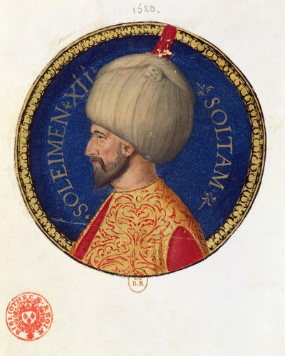 スレイマンI（1494-1566）は壮大な 作： Italian School