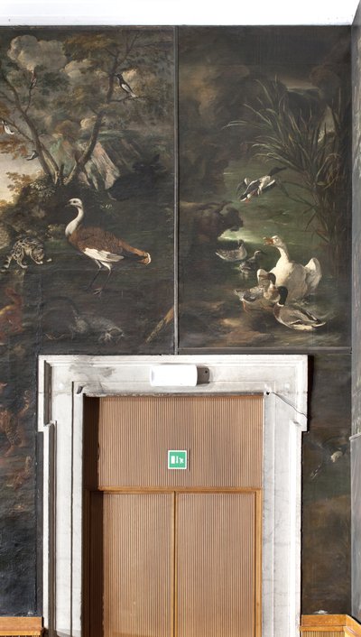 白鳥とアヒル、オルフェウスの神話 作： Italian School