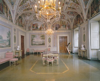 オーディエンスルーム、マッテオロッセリ（1578〜1650年）が1623年に描いたフレスコ画 作： Italian School