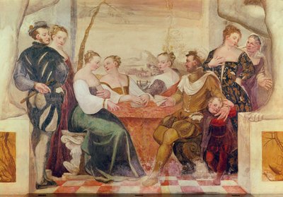 カードゲーム、1570 作： Italian School