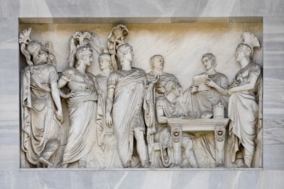 ウィーン会議、平和のアーチの細部、ミラノ、イタリア（大理石 作： Italian School