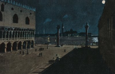 ドージェの宮殿（カラーリトグラフ） 作： イタリア語学校