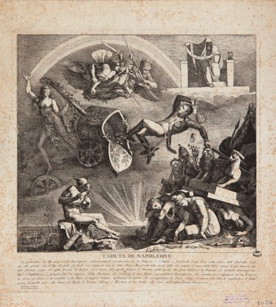 ナポレオンの陥落-1814年のイタリアの陥落の漫画 作： Italian School