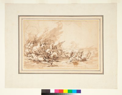クロエリアとその仲間たちの飛行、1650年から1700年 作： Italian School