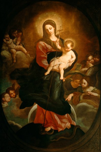 無原罪の御宿り、c.1680-1700（） 作： Italian School