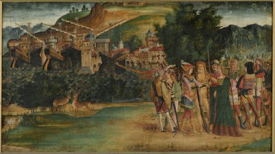 ジェイソンとメデアの結婚、1500年頃（キャンバス上のテンペラと油彩） 作： Italian School